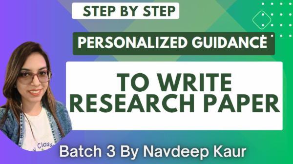 (Seat full) Personalized Guidance to Write Research Paper (Batch 3) cover