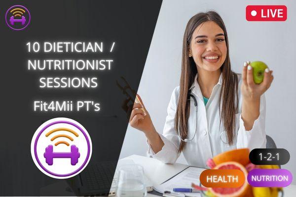 10 Sessions with a Dietician / Nutritionist cover