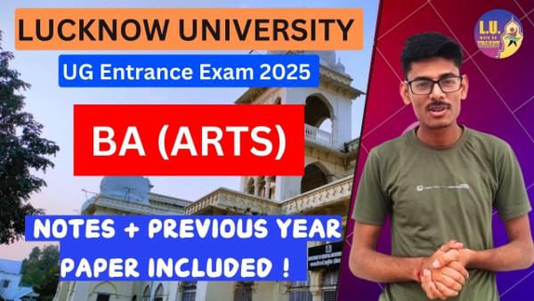 BA Entrance Exam Booster Lucknow University 2025 cover