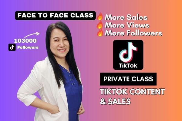 [FACE TO FACE] Private Class for Tiktok & Tiktok Shop - 7 hours cover