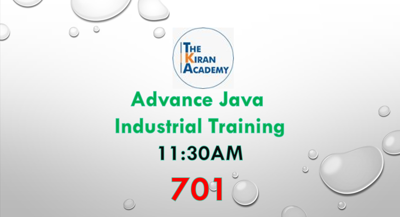 On 701 Advance Java OJT  08:00 AM cover