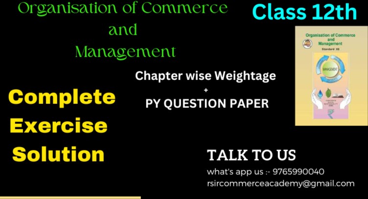 Complete Exercise Solution of OCM (Class 12th) cover