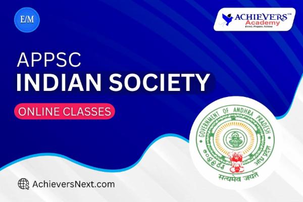 APPSC Indian Society Online Classes in English cover
