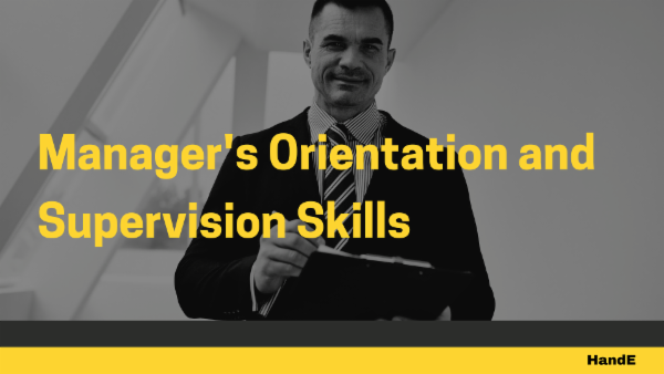 Manager's Orientation and Supervision Skills cover