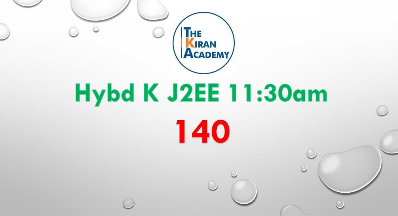 Hybd K 140 J2EE 11:30am cover