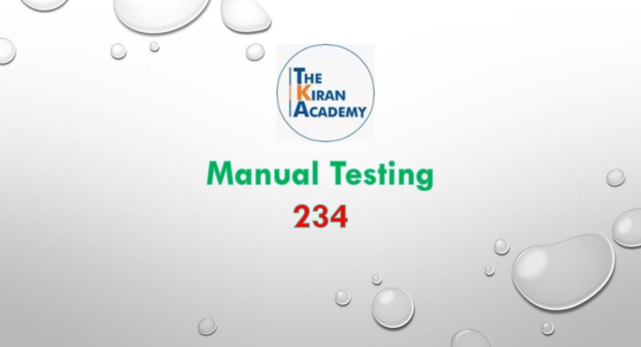 Manual Testing - 234 cover