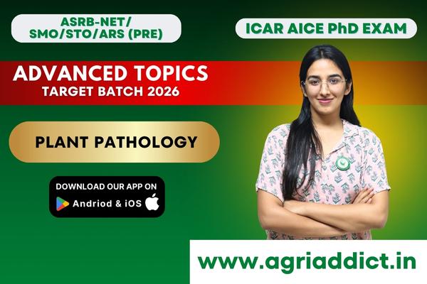 Advanced Topics -Plant Pathology Paid Course for ICAR AICE PhD (JRF/SRF Exam) cover