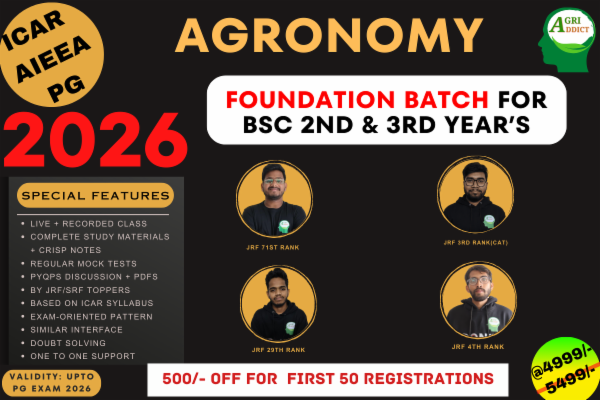 Agronomy Paid Online Master Course 2026 for ICAR AIEEA PG EXAM cover