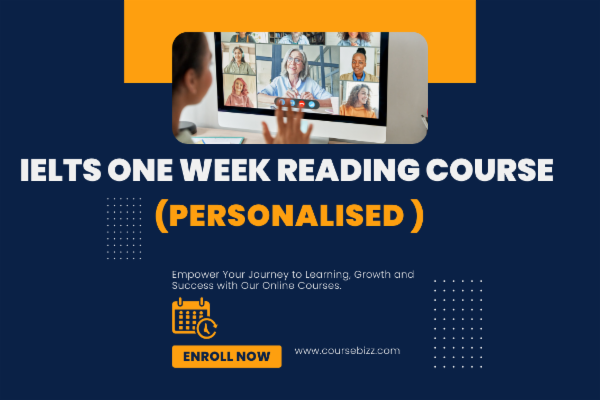 IELTS ONE WEEK READING COURSE (PERSONALIZED) cover