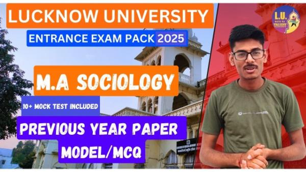 MA Sociology Entrance Exam Booster Series Lucknow University 2025 cover