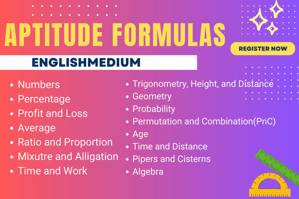 Aptitude Quick Reference Formulas PDF Download cover