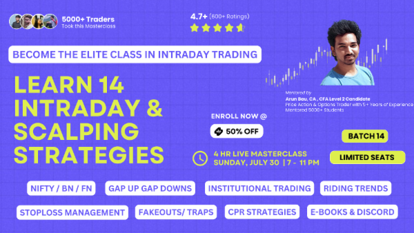 Learn 14 Intraday & Scalping Strategies - Live Masterclass cover