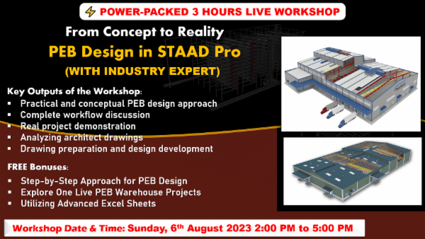 From Concept to Reality - PEB Design in STAAD Pro cover