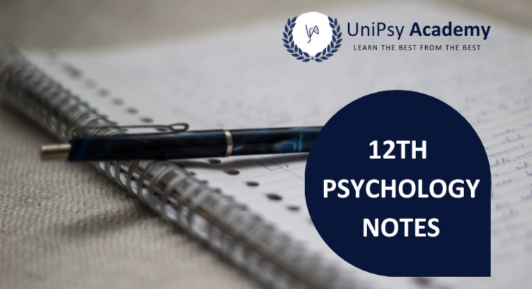 XII Psychology Notes cover
