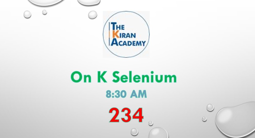 On K Selenium - 234 cover