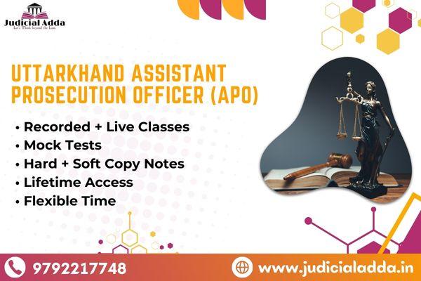 Uttarakhand Assistant Prosecution Officer cover
