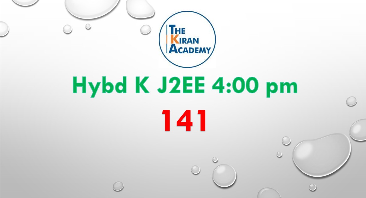 Hybd K 141 J2EE 4:00 PM cover