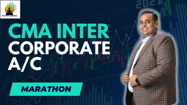 CMA Inter Corporate Accounting marathon June/Dec 2024 cover