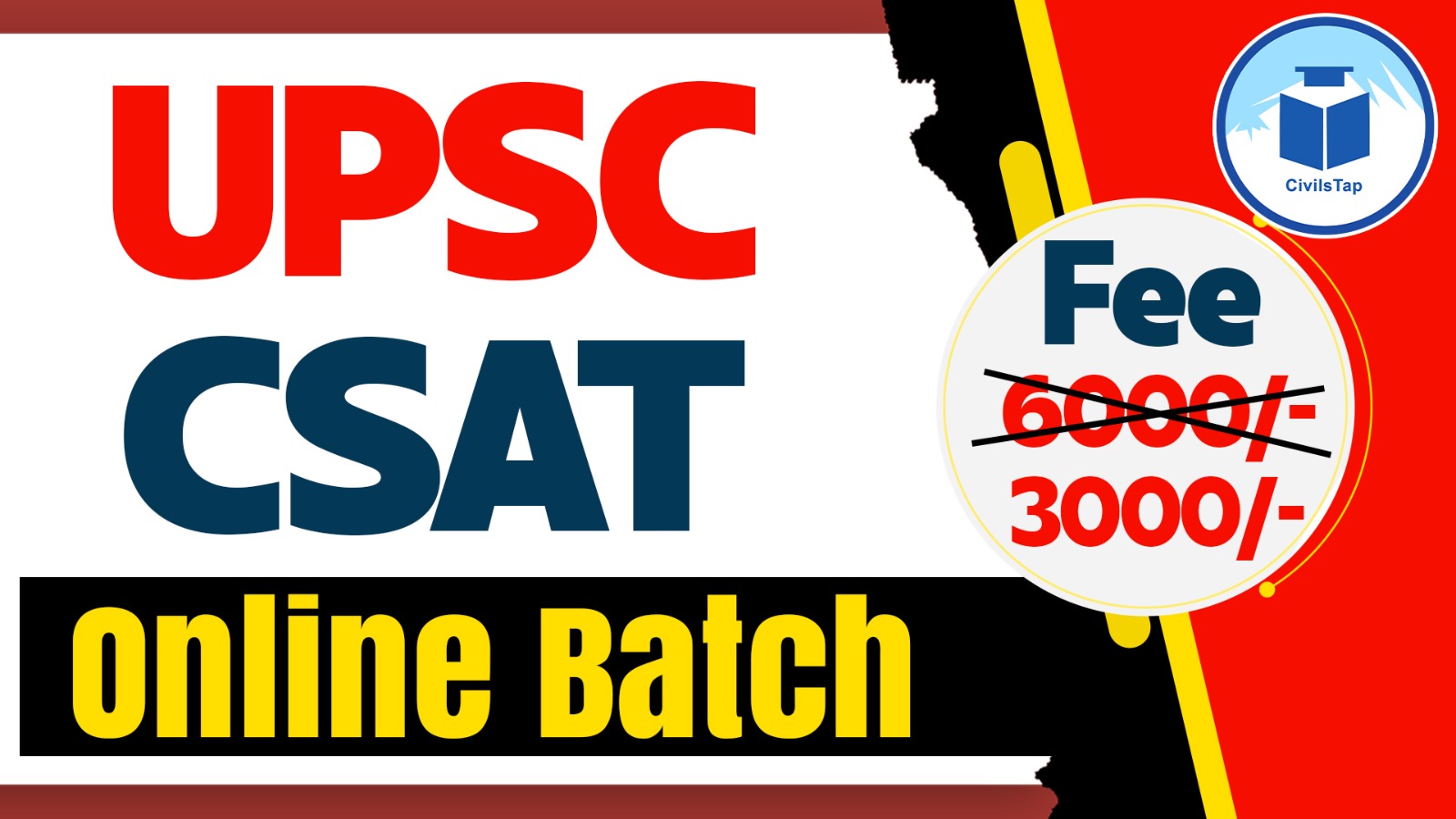 UPSC CSAT Online Batch cover