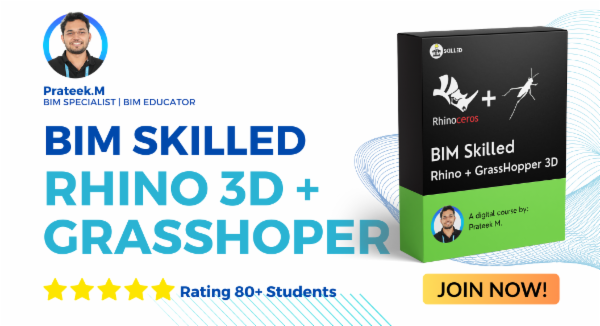 BIM - Rhino + GrassHopper 3D cover
