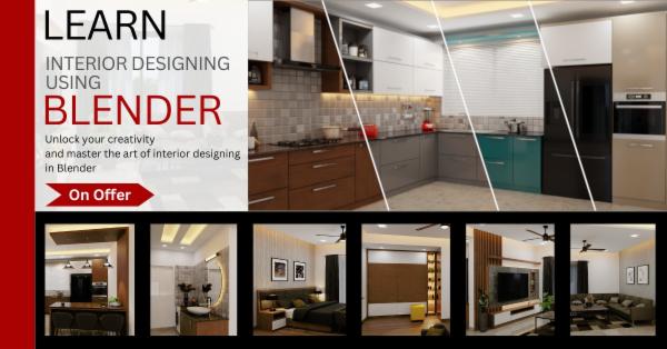 Learn Interior Designing Using Blender - English Course cover