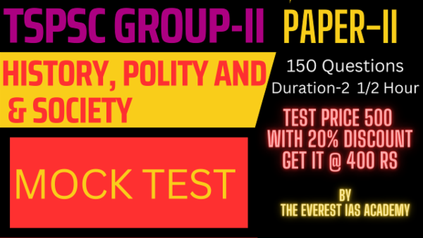 TSPSC Group-II Paper-II History, Polity and Society cover