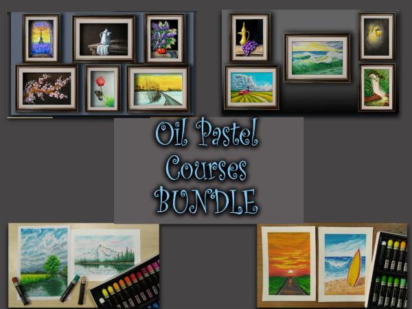 Oil Pastels Courses BUNDLE cover
