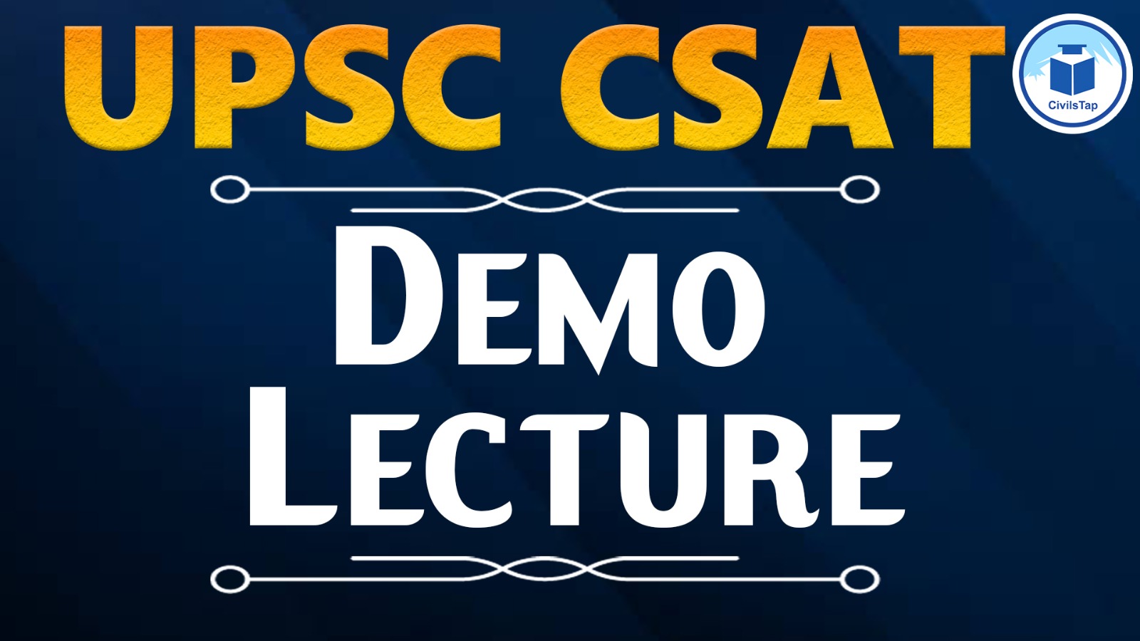 CSAT Demo Lecture cover