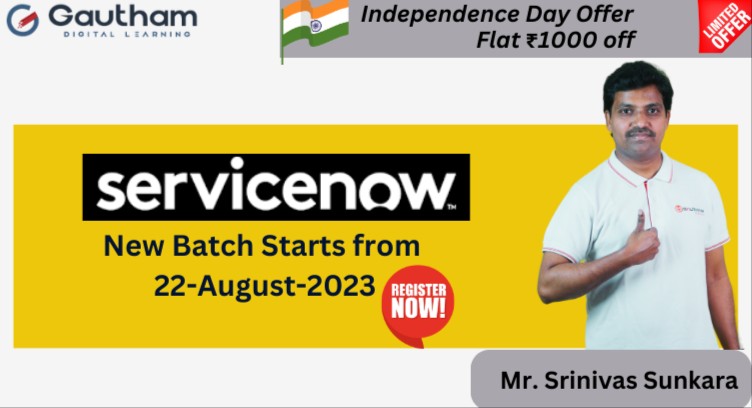 ServiceNow Live Classes :  22-August-2023 cover