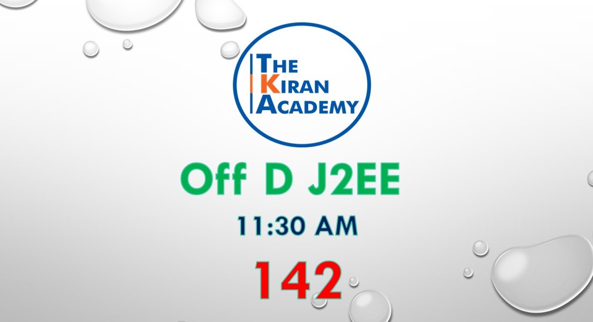 Off D 142 J2EE 11:30AM cover