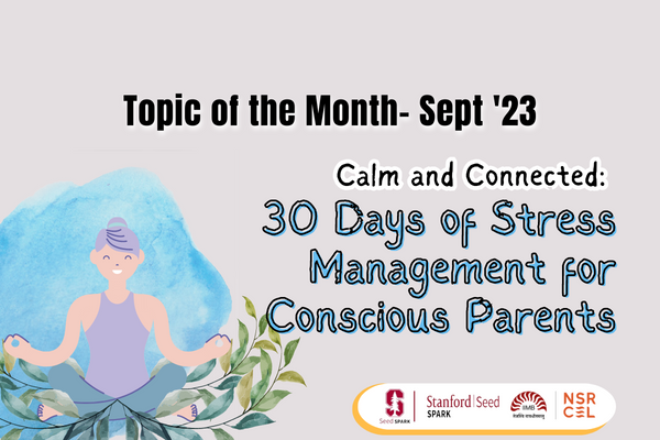 Calm and Connected: 30 Days of Stress Management for Conscious Parents cover