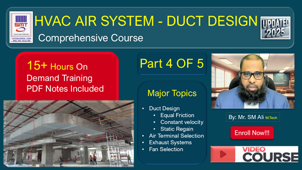 HVAC Air System - Duct Design Comprehensive Course cover