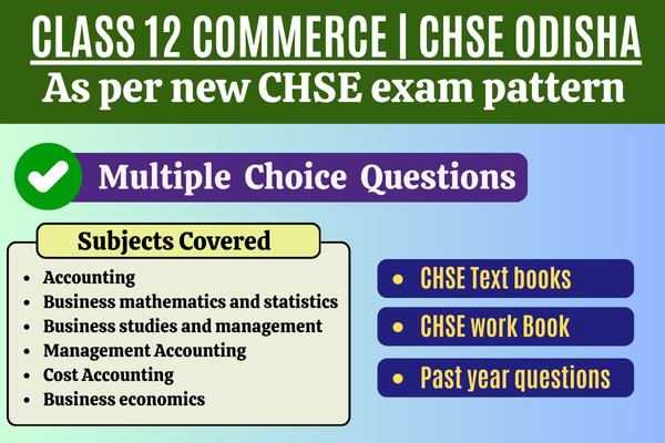 CLASS 12 COMMERCE PRACTICE COURSE cover