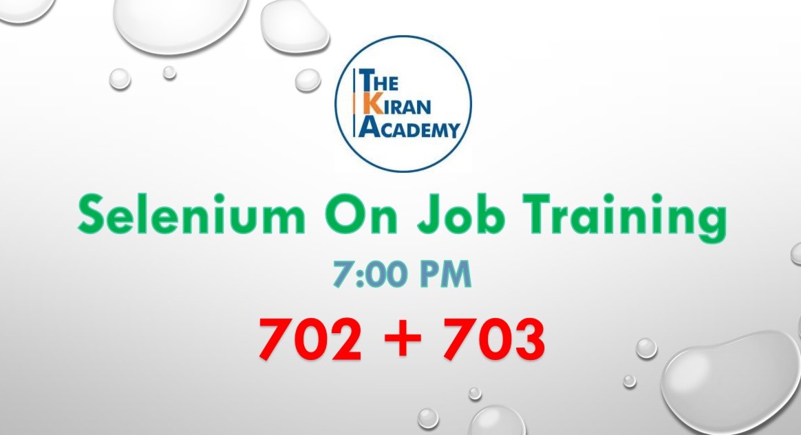 702+703 Selenium OJT 04:30 PM cover