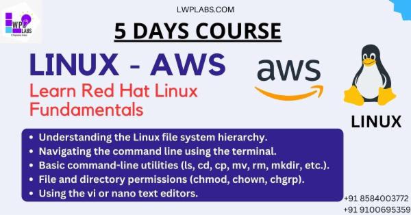 Linux For Beginners - Red Hat Linux on AWS cover