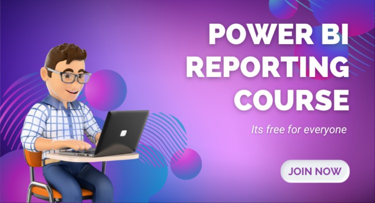 Free Course Power BI  for Reporting cover