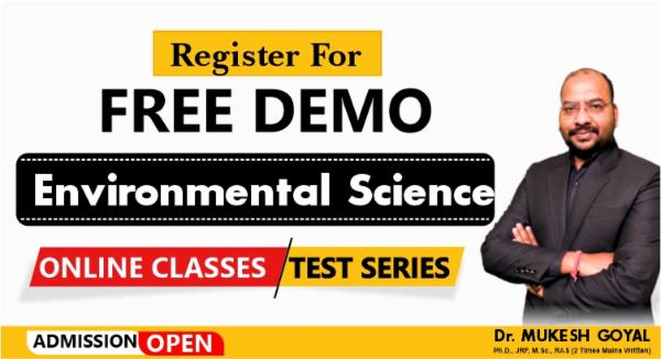 Environmental Science FREE DEMO CLASSES & TESTSERIES cover