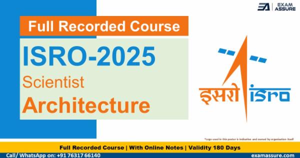 ISRO Scientist (Architect) Exam Preparation Course (Pre-Recorded Course) cover