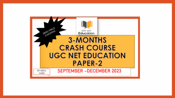 3 MONTHS CRASH COURSE 2023 | TARGET DECEMBER 2023| SEPTEMBER TO DECEMBER 2023 -UGC-NET SYLLABUS COVERED COMPLETE cover
