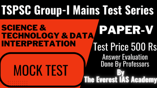 TSPSC Group-1 Mains Test Series-Paper-V Science &Technology and Data Interpretation cover