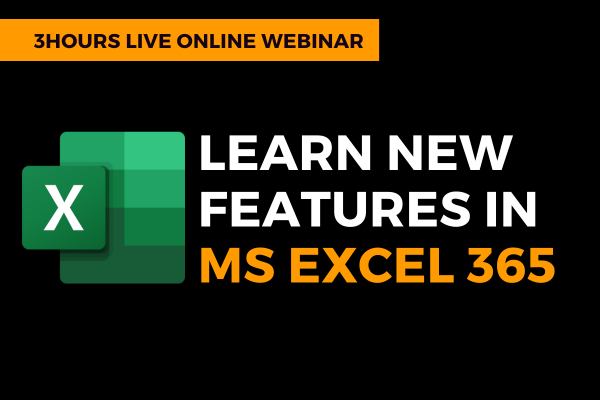 NEW FEATURES IN MS EXCEL 365 cover
