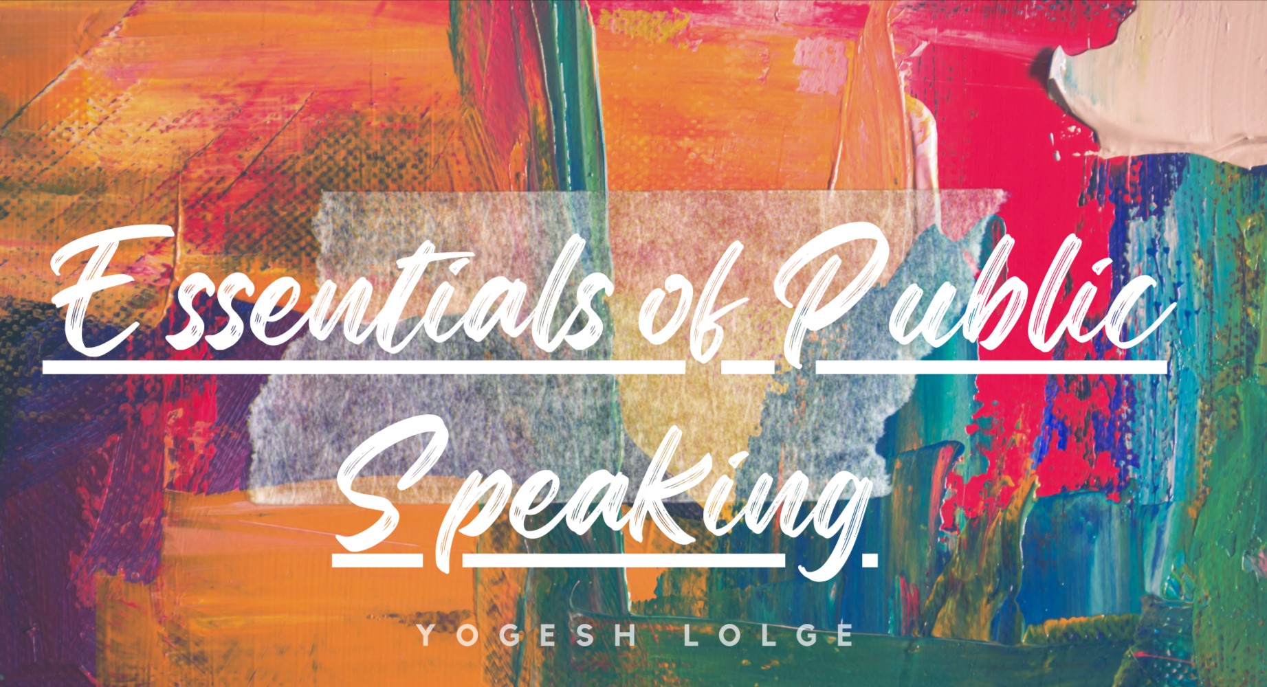 Essentials of Public Speaking cover