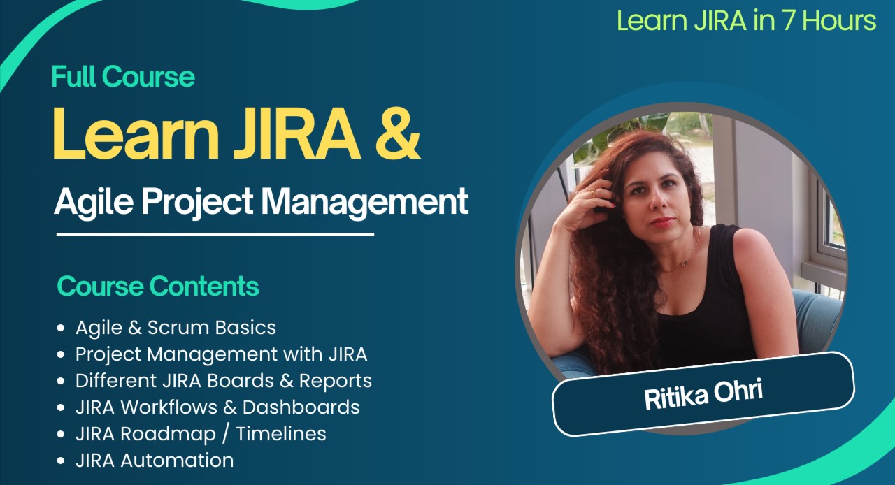 Learn Agile Project Management with JIRA Tool - Full Course with Real World Examples cover