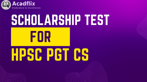 Scholarship Test for HPSC PGT CS cover