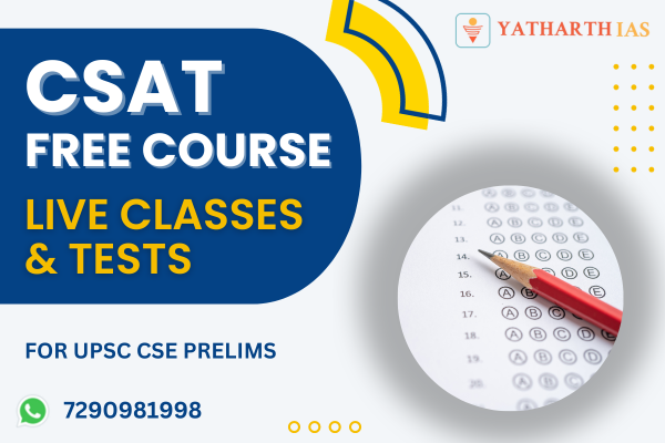 CSAT Free Course for 2024 Prelims cover