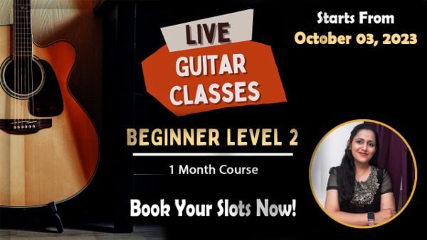 OCTOBER 2023 - LIVE GUITAR CLASSES - pre - booking open cover