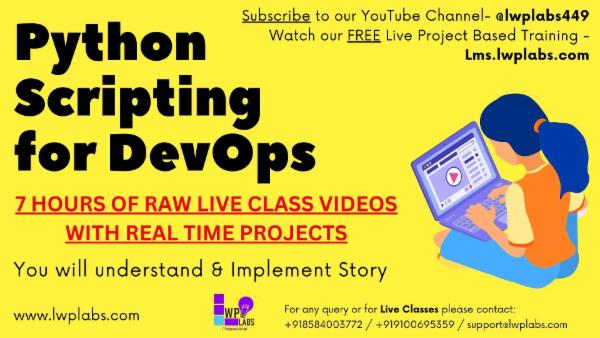 Python Scripting for DevOps (Watch the video in 1.5 play Speed) cover