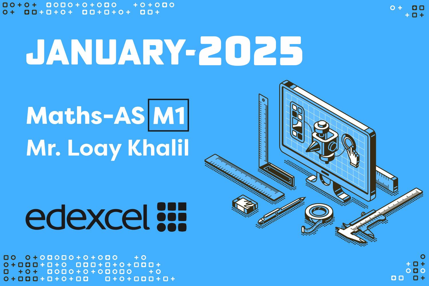 Math AS M1 Edexcel January 2025 cover