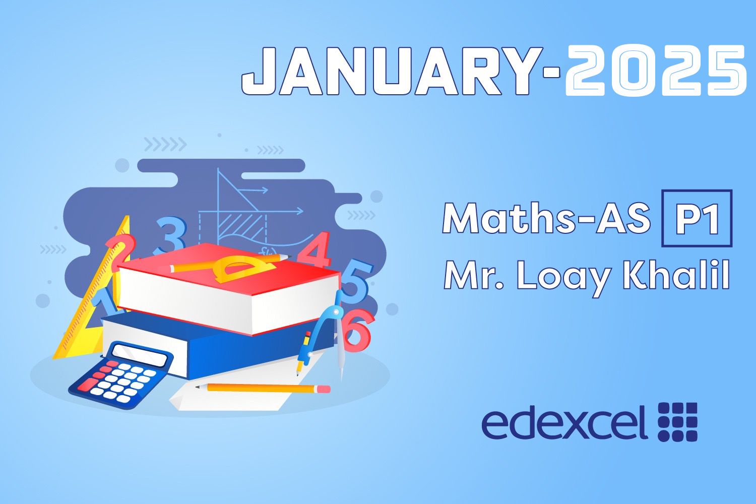 Maths AS P1 Edexcel January 2025 cover