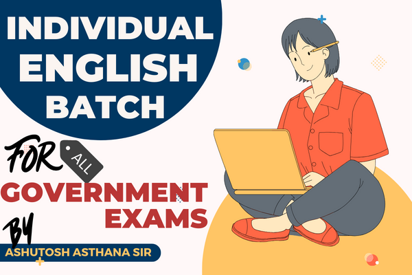 INDIVIDUAL ENGLISH BY ASTHANA SIR FOR GOVERNMENT  EXAM  cover